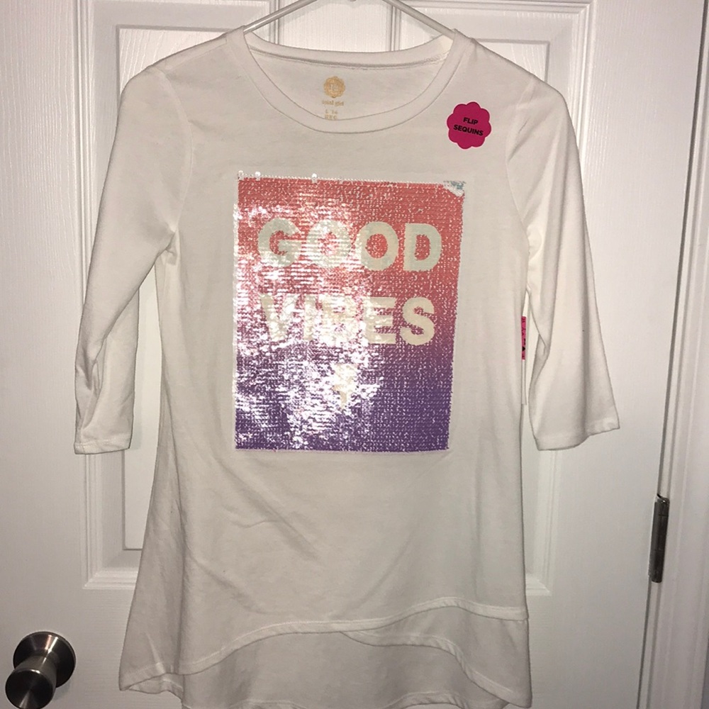 Flip sequence girls shirt